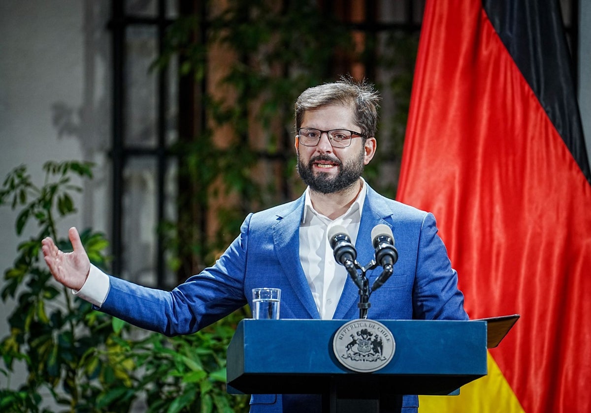 El presidente de Chile, Gabriel Boric