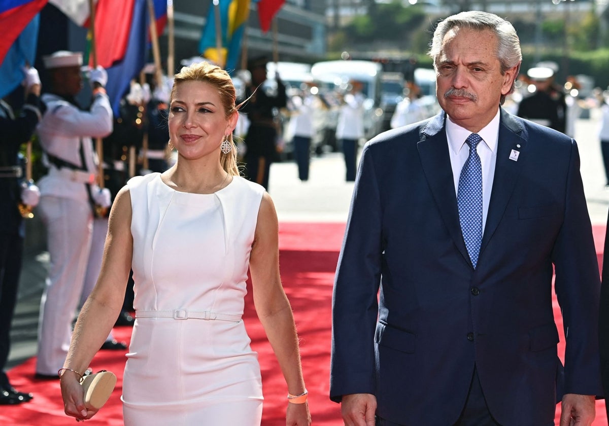 Alberto Fernández y su ex mujer Fabiola Yánez, en una foto de archivo