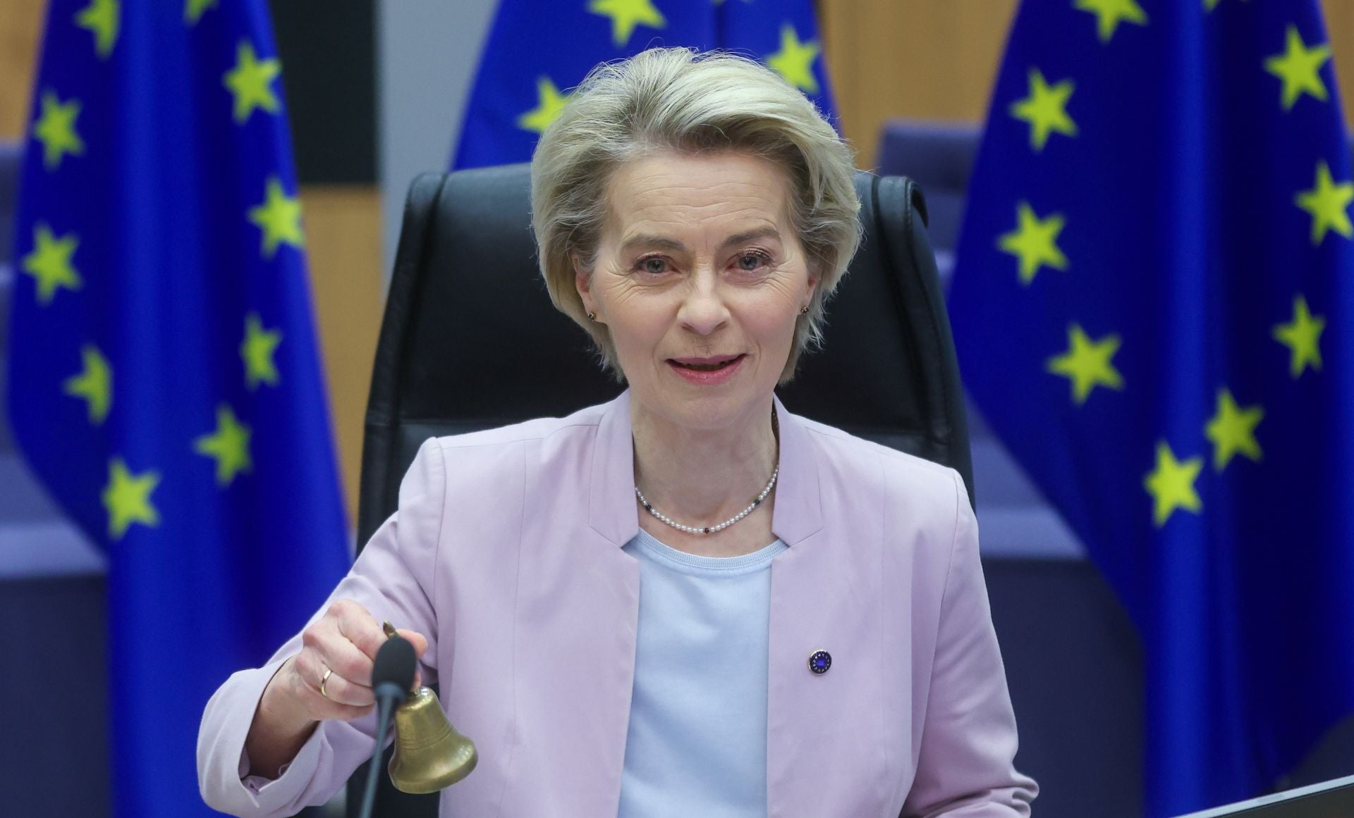 La presidenta de la Comisión Europea, Ursula von der Leyen