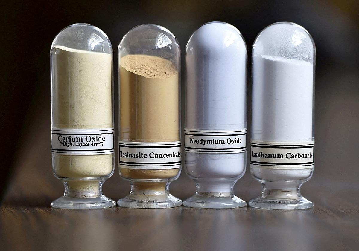Muestras de tierras raras