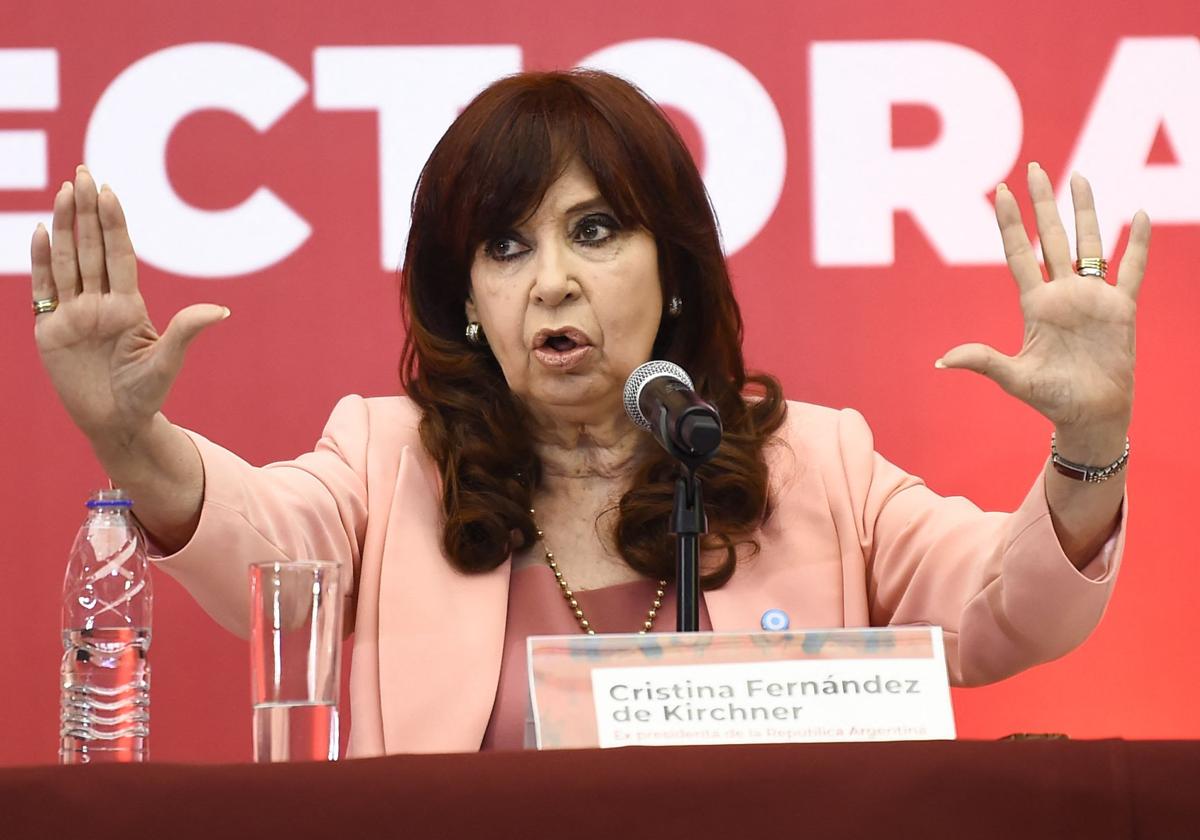 Cristina Fernández de Kirchner en un evento en México