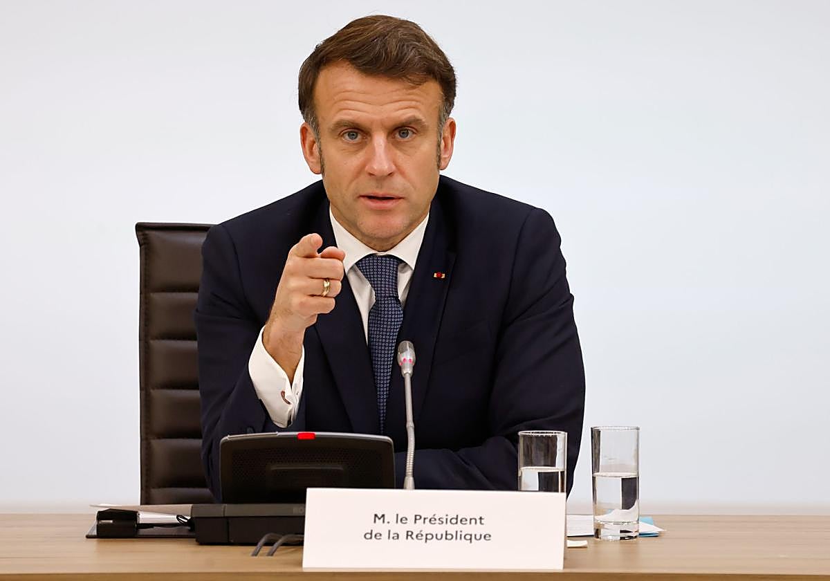 El presidente francés, Emmanuel Macron