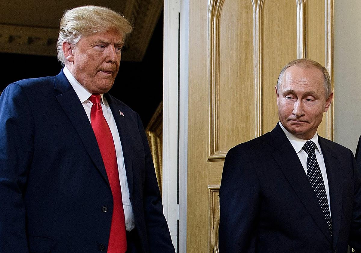 Donald Trump y Vladimir Putin, durante su encuentro en 2018 en Helsinki