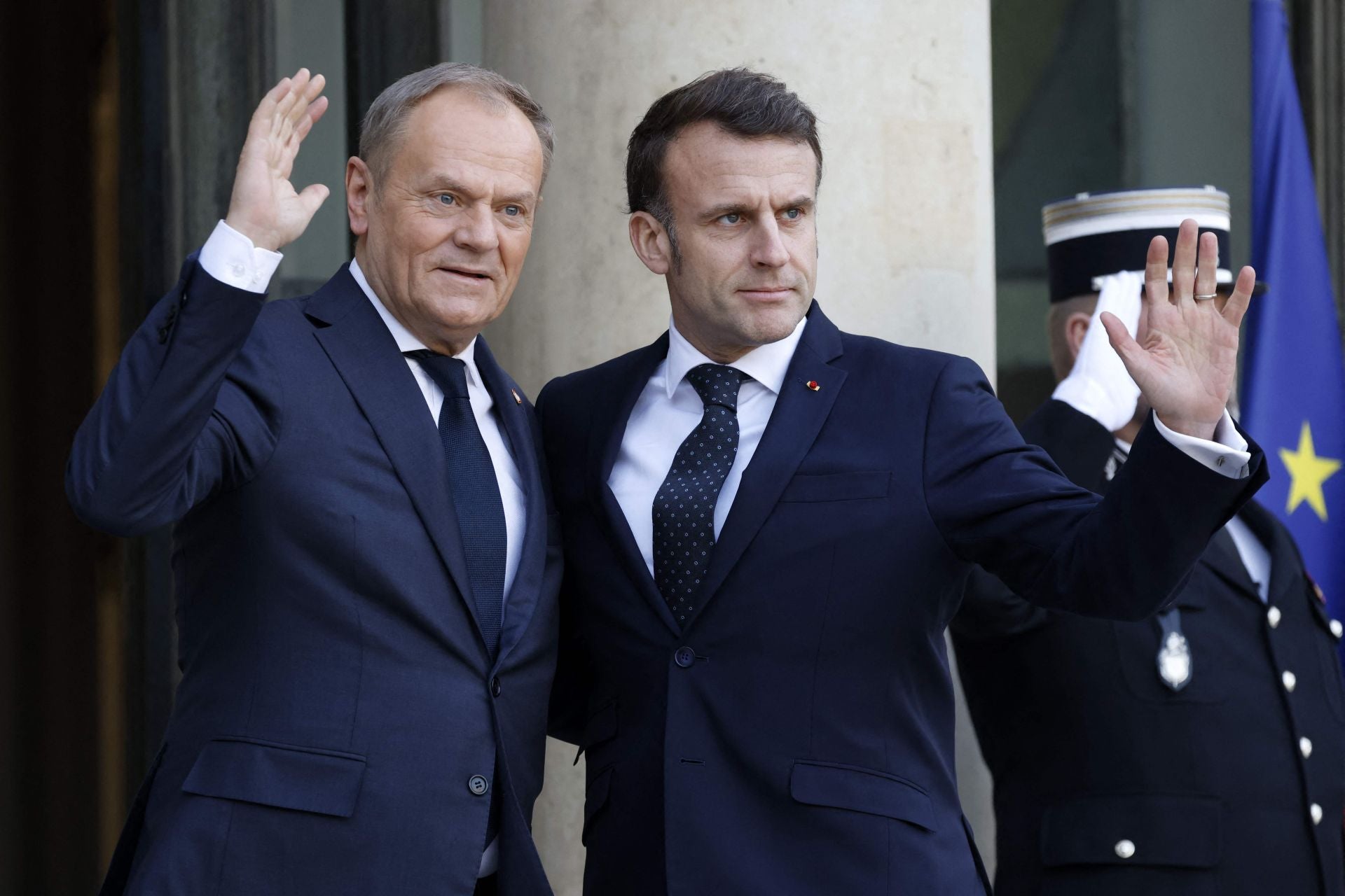 Macron recibe al primer ministro polaco, Donald Tusk
