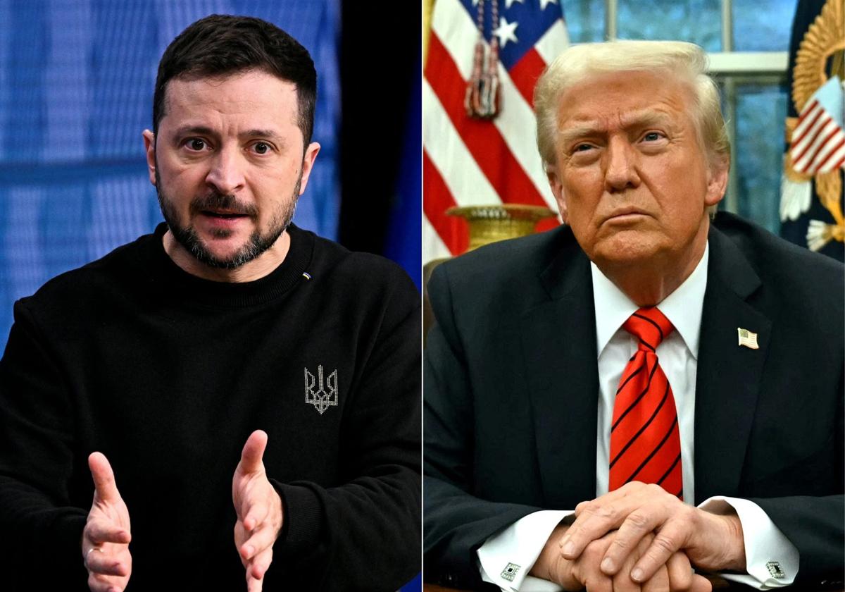 Zelenski y Trump.