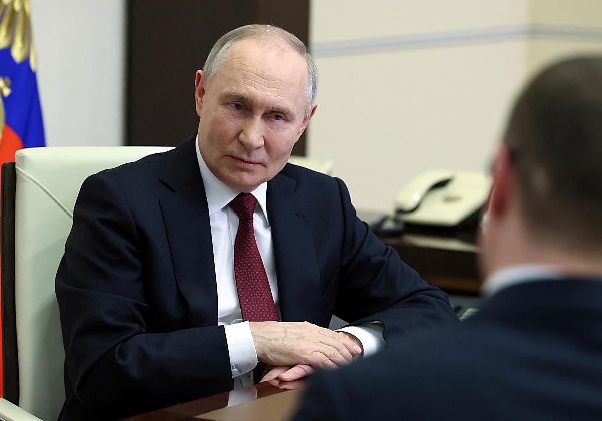 El presidente ruso, Vladímir Putin, durante la entrevista en la que ha hecho el anuncio