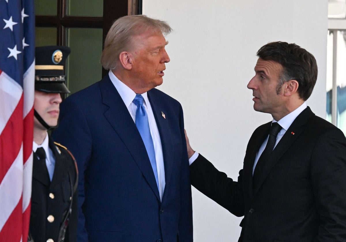 Trump recibe a Macron en la Casa Blanca