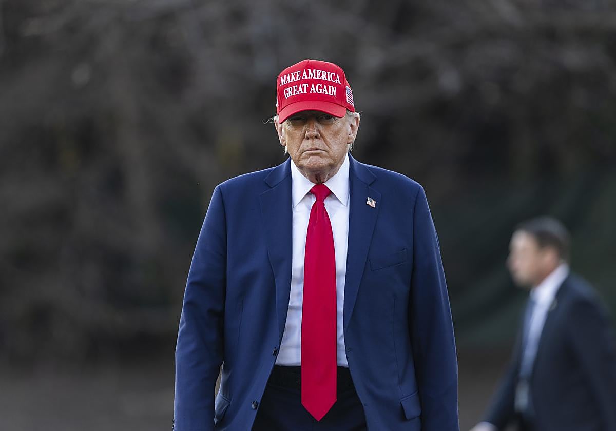 Donald Trump, tras la bronca reunión con Zelenski, en la Casa Blanca