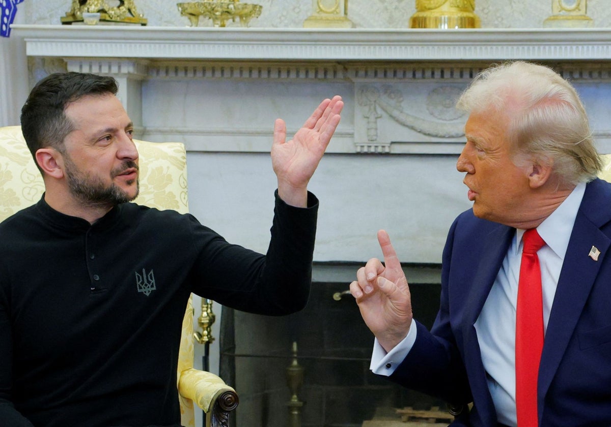 El presidente de Estados Unidos, Donald Trump, se reúne con el presidente ucraniano, Volodimir Zelenski, en la Casa Blanca en Washington, DC