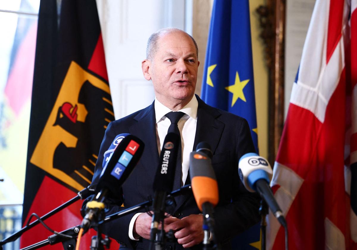 El canciller en funciones de Alemania, Olaf Scholz