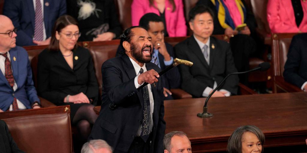 Quién es Al Green, el diputado expulsado del Capitolio durante el discurso de Trump