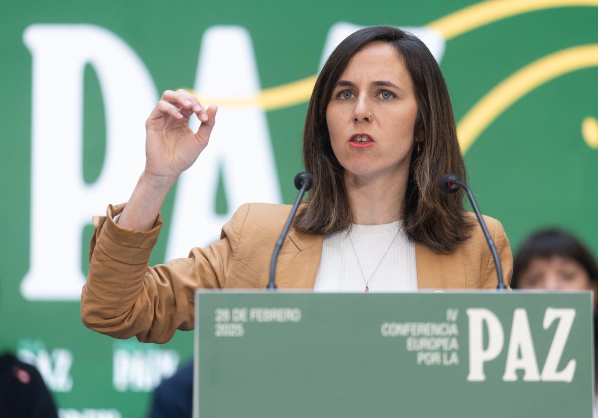 La secretaria general de Podemos, Ione Belarra, en una imagen de archivo.