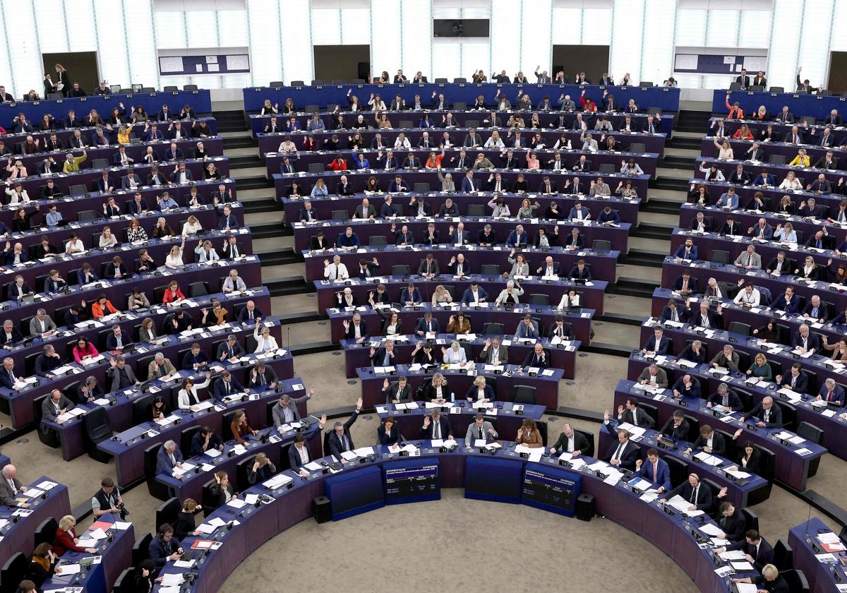 El Parlamento Europeo durante la sesión de este miércoles