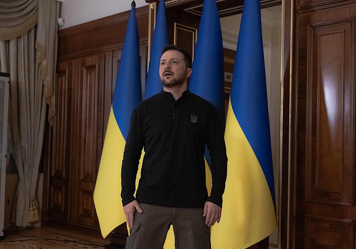 El presidente de Ucrania, Volodímir Zelenski.