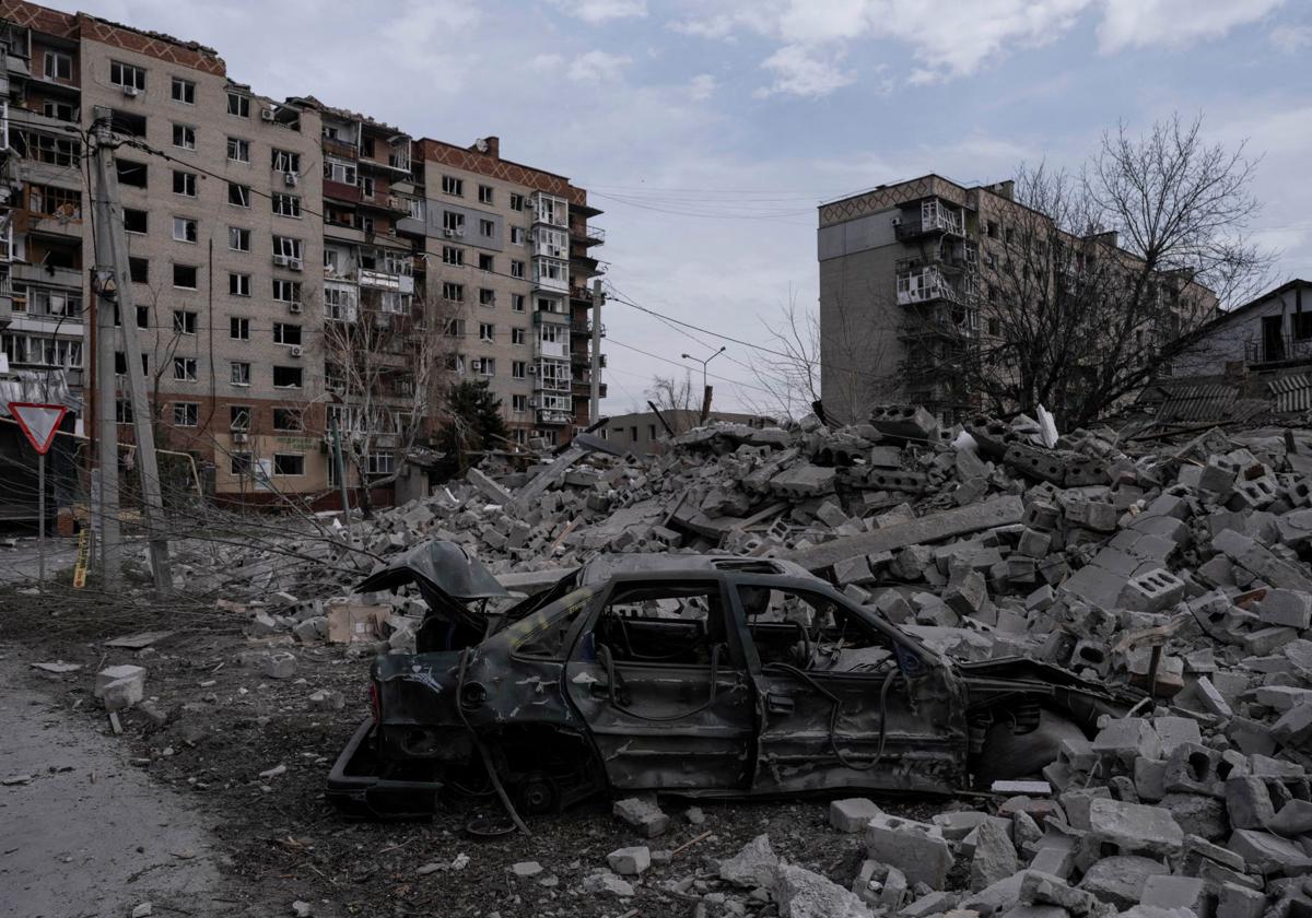 La ciudad ucraniana de Pokrovsk, en Donetsk, tras un ataque ruso