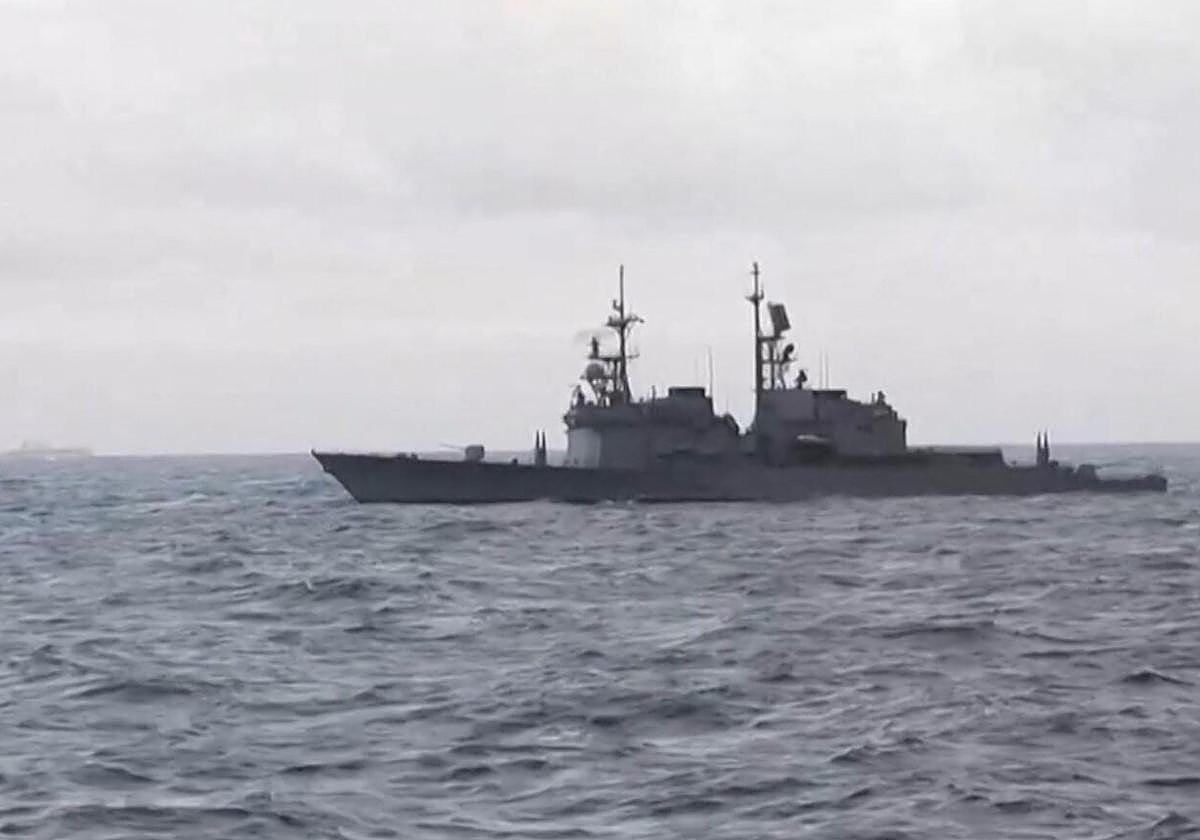 Buques militares chinos en aguas de Taiwán