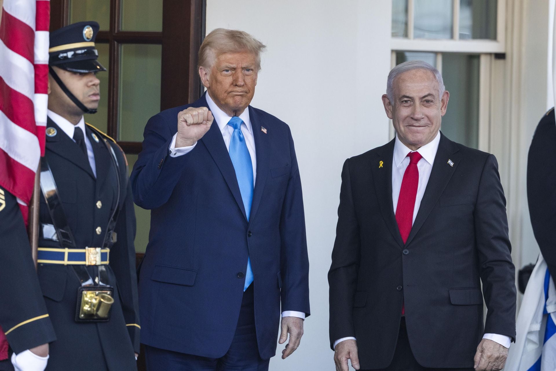 Trump y Netanyahu, en una foto tras su reunión en febrero.