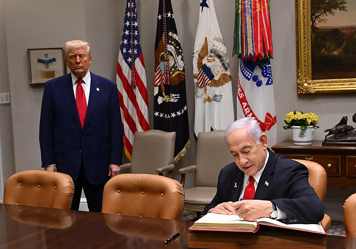 El rostro de Trump refleja la tensión de la reunión con Netanyahu en la Casa Blanca este lunes