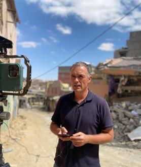 Imagen secundaria 2 - El periodista Mikel Ayestaran ha cubierto diferentes zonas de conflicto como Gaza, Ucrania o Marruecos