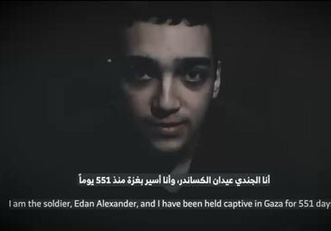 Hamás difunde un vídeo de un rehén israelo-estadounidense retenido en Gaza
