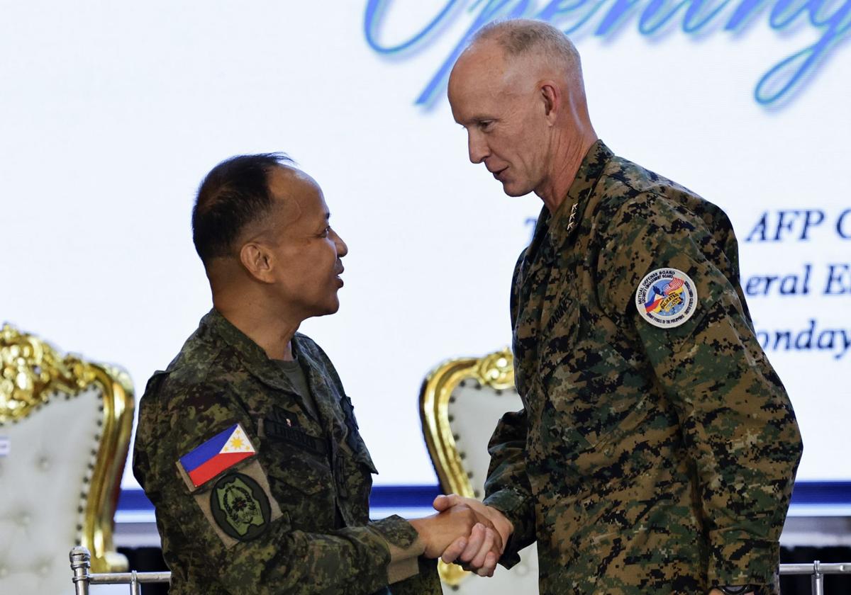 Ceremonia de apertura de las maniobras militares 'Balikatan' de Filipinas y EE.UU. en Manila