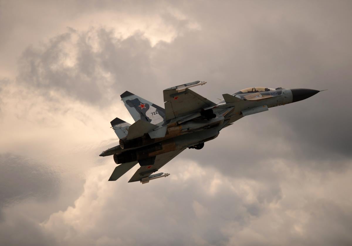Un caza ruso Su-30 en una imagen de archivo