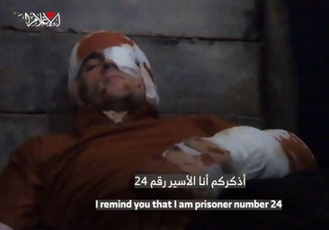Hamás difunde un vídeo del rehén israelí Maxim Herkin herido en la cabeza y el brazo