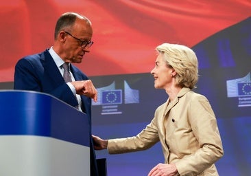 Von der Leyen rechaza visitar a Trump hasta que «podamos discutir de algo concreto»