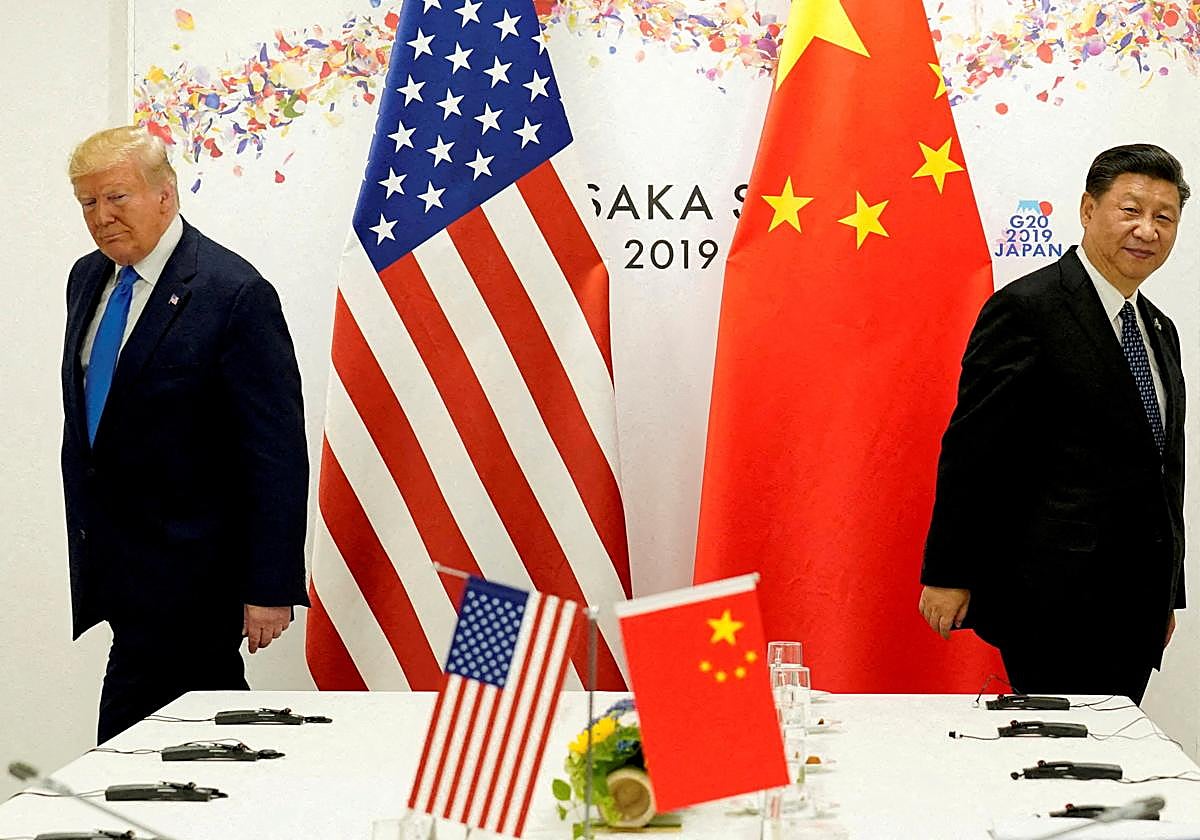 El presidente estadounidense, Donald Trump, y su homólogo chino, Xi Jinping