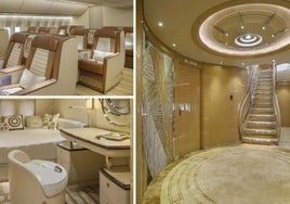 Así es el Boeing 747-8, el avión que Qatar quiere regalar a Trump: un palacio en el cielo con cinco salones, once baños y muebles en cuero