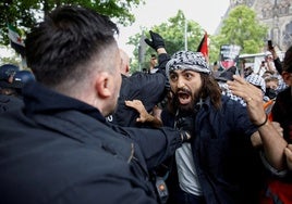 Al menos 50 detenidos en una violenta manifestación propalestina en Berlín