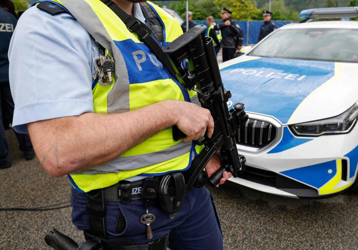 Un agente de policía de Alemania, en una imagen reciente