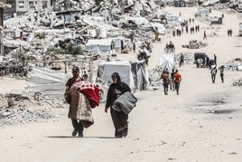La ayuda llega con cuentagotas a las calles de Gaza
