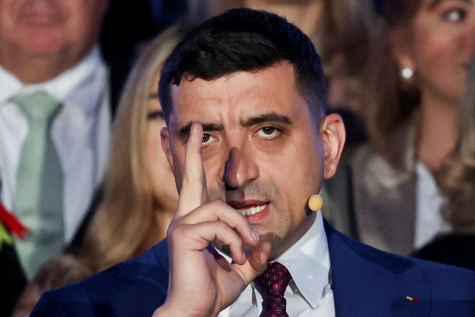 El perderdor de las elecciones presidenciales rumanas y líder del partido soberanista AUR, George Simion