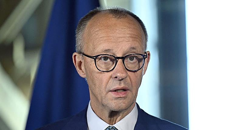 Friedrich Merz, este martes en Finlandia