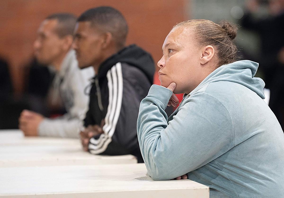 Racquel Smith durante el juicio.