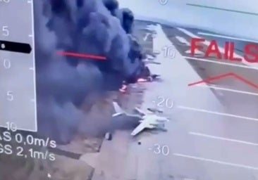 Ucrania golpea por primera vez Siberia y destruye con drones bombarderos nucleares rusos antes de las conversaciones en Estambul