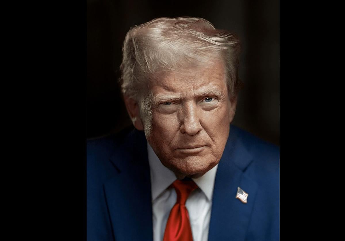 Retrato oficial de Donald Trump de junio de 2025