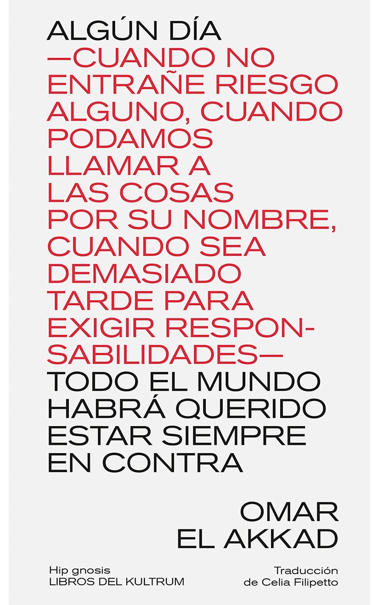 Portadal del libro publicado por Omar El Akkad