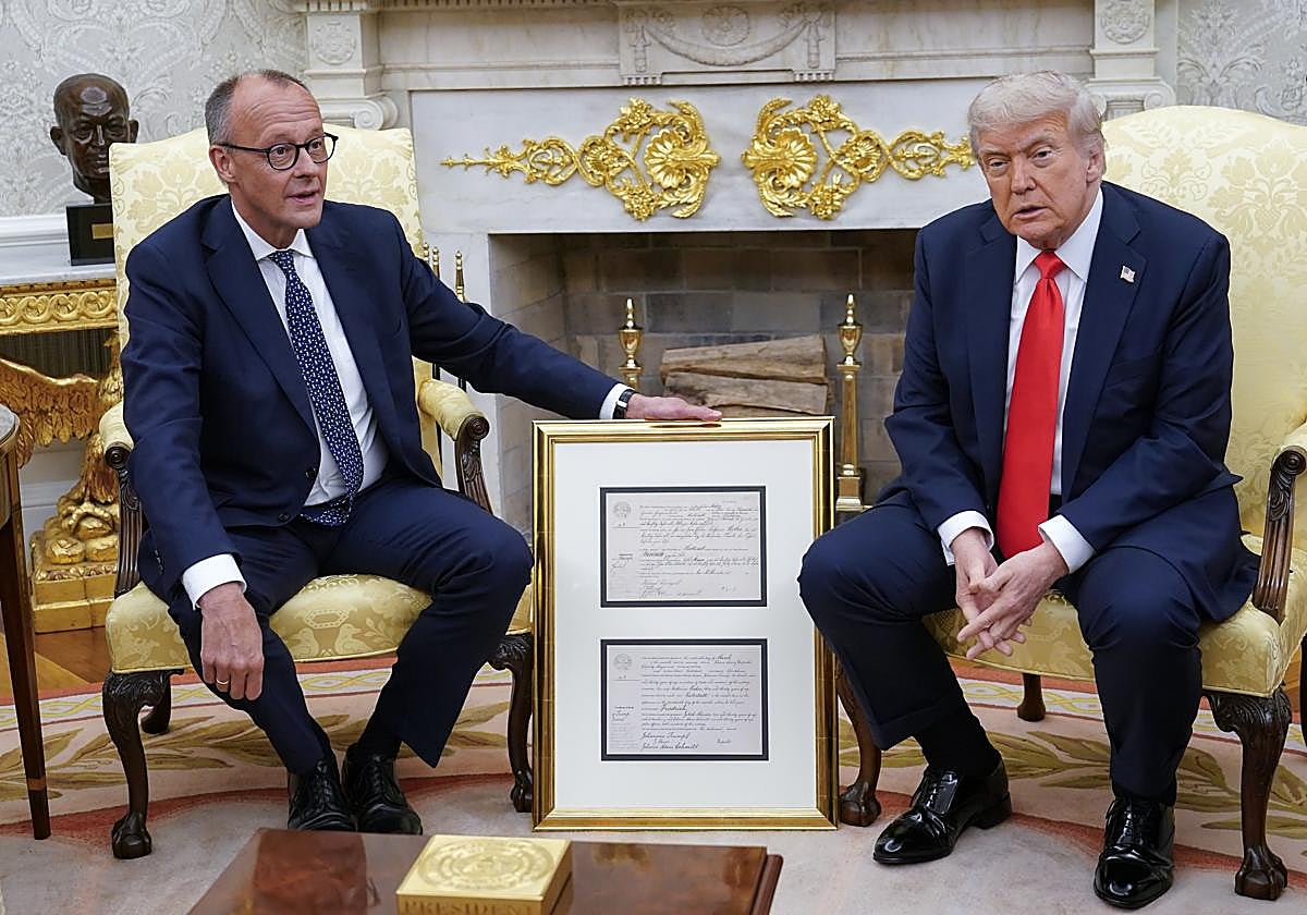 Friedrich Merz y Donald Trump