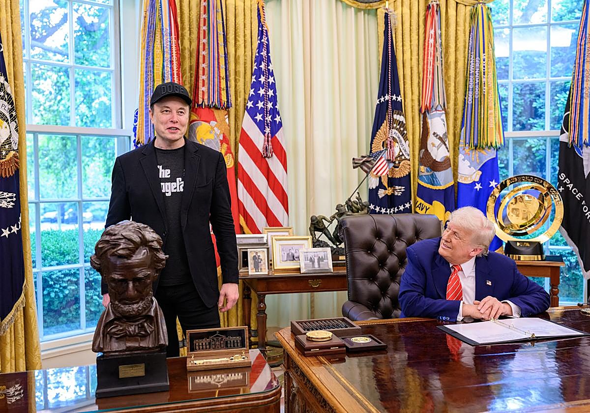 Elon Musk y Donald TRump en una imagen de archivo.