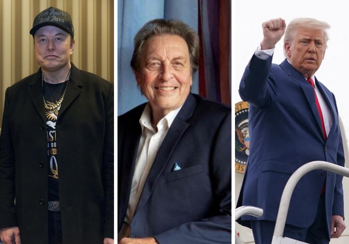 Elon Musk, Errol Musk y Donal Trump