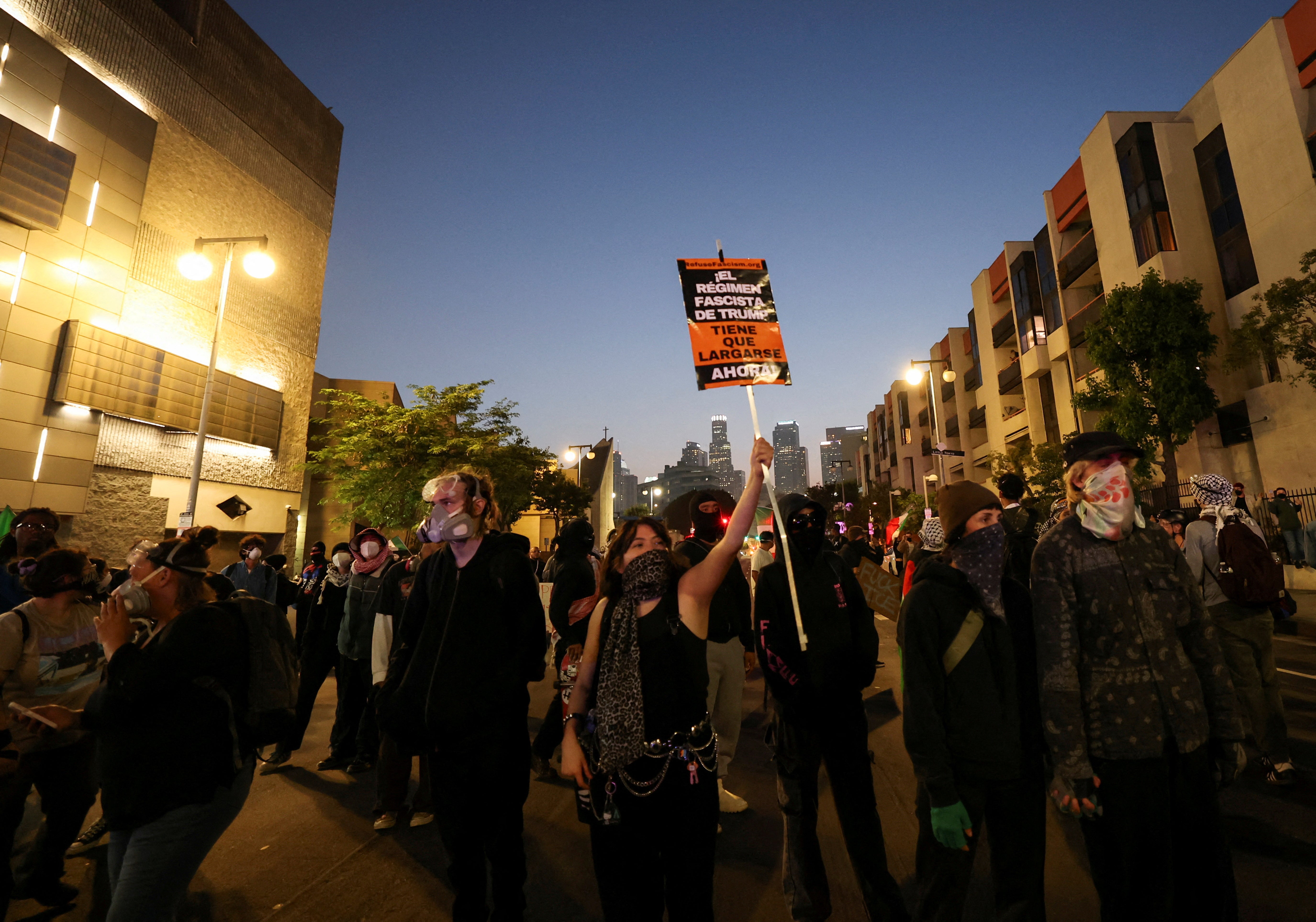 Las protestas en Los Ángeles, en imágenes