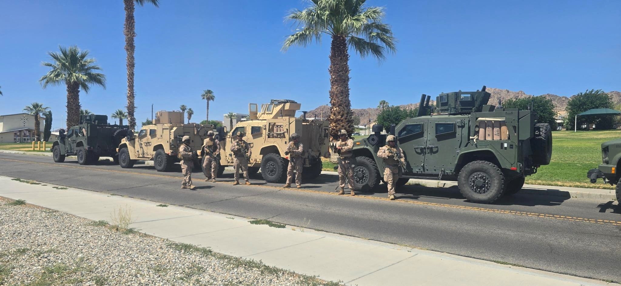 Los marines, preparados para viajar a Los Ángeles