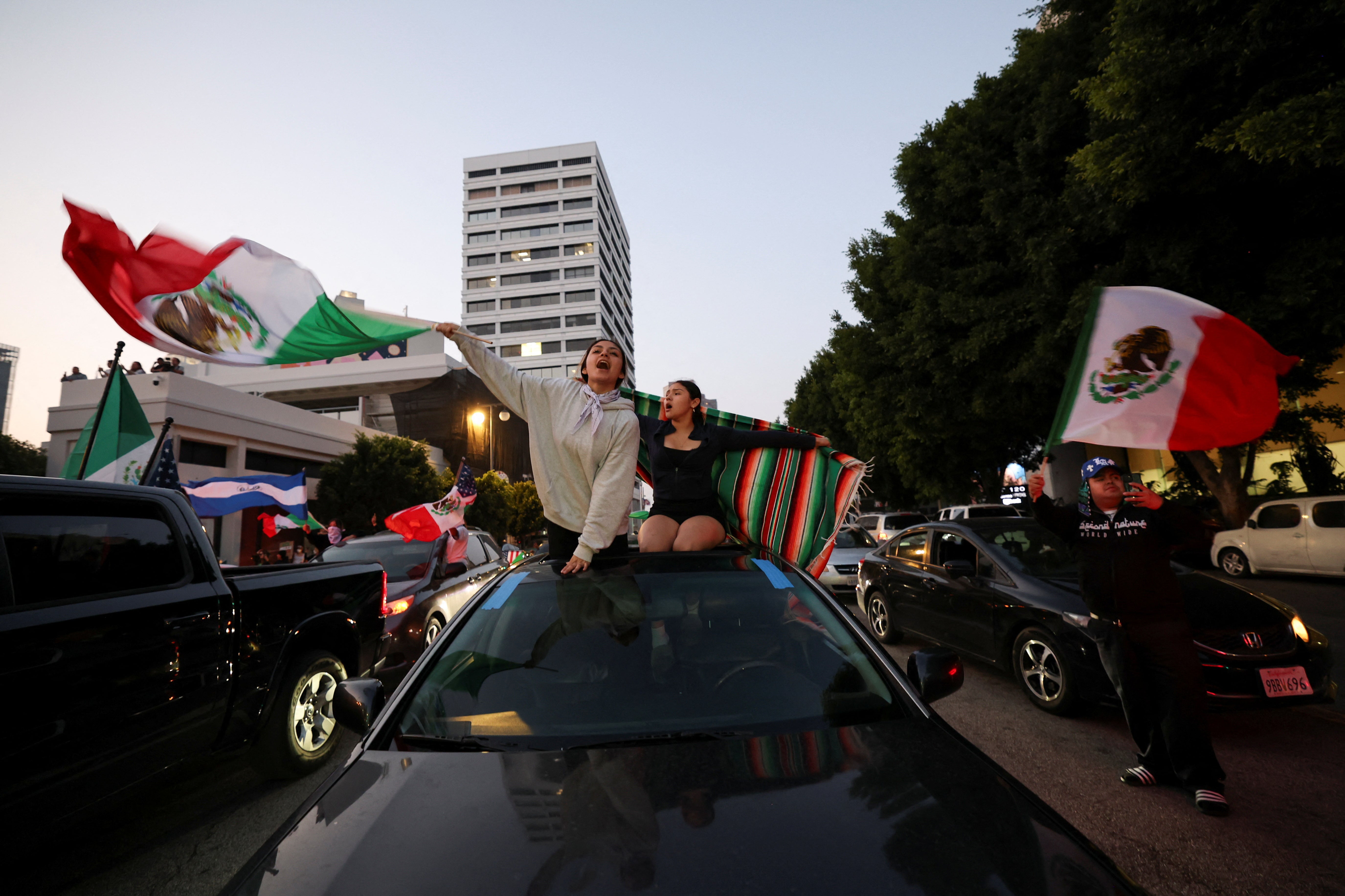 Las protestas en Los Ángeles, en imágenes