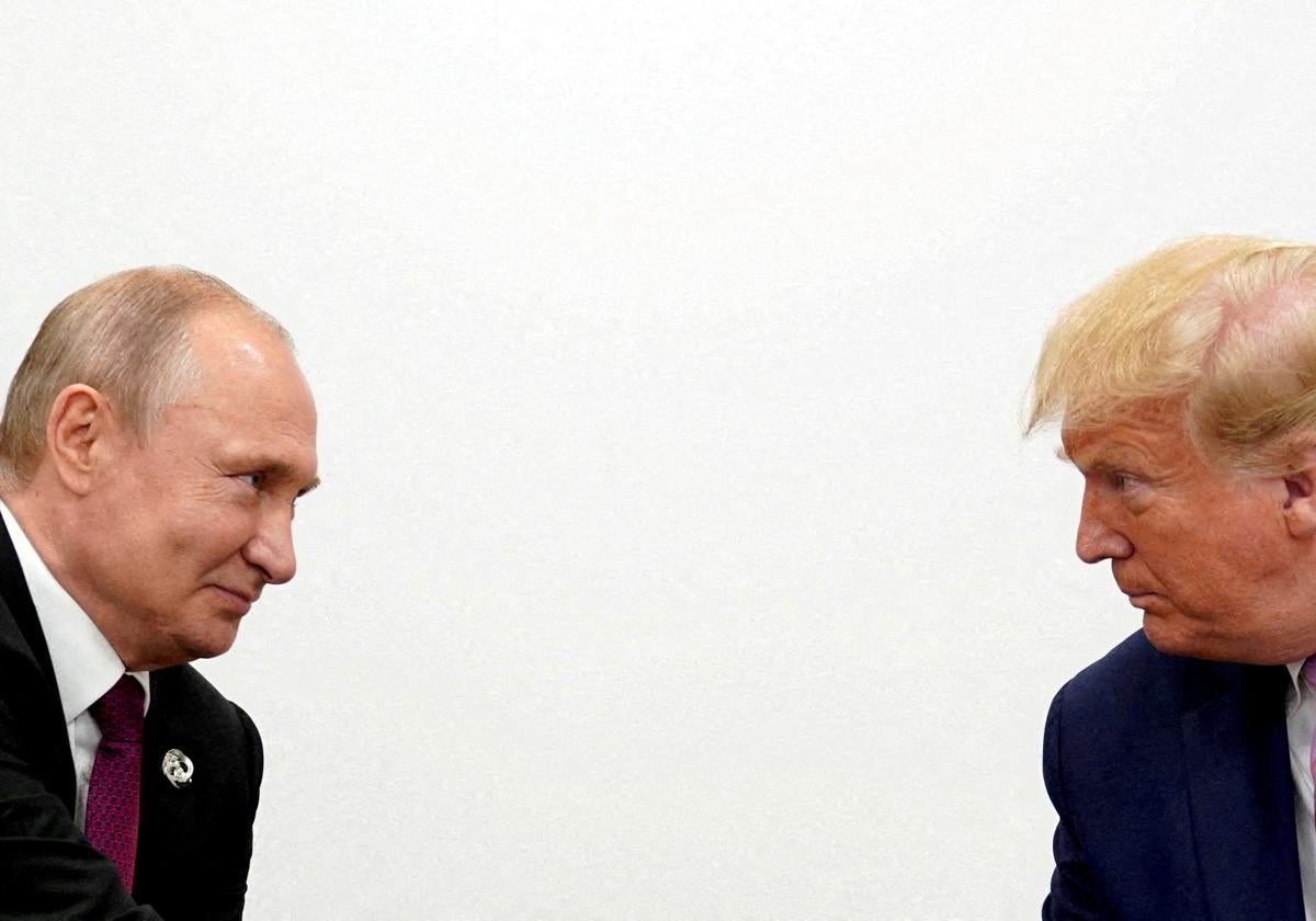 El presidente ruso, Vladímir Putin, y su homólogo estadounidense, Donald Trump, en una imagen de archivo