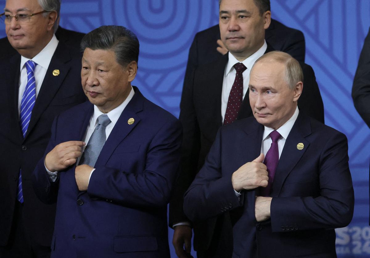Xi Jinping y Vladimir Putin en la reunión de los Brics de octubre de 2024