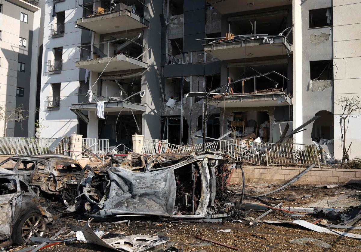 Restos de un ataque de Israel en Gaza.
