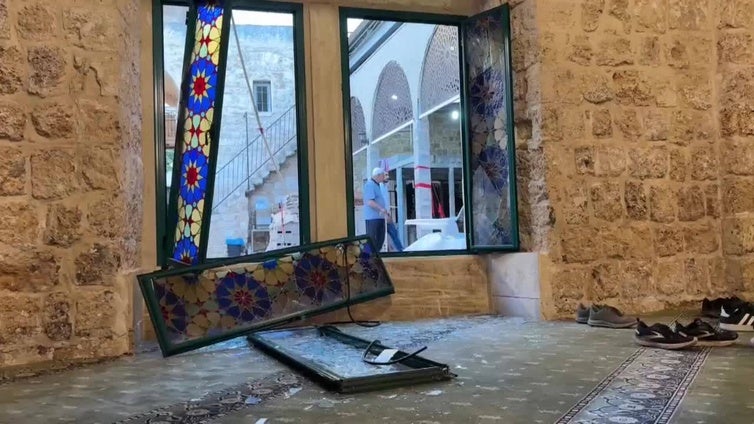 Un misil iraní impacta contra la mezquita Al Jarina de Haifa