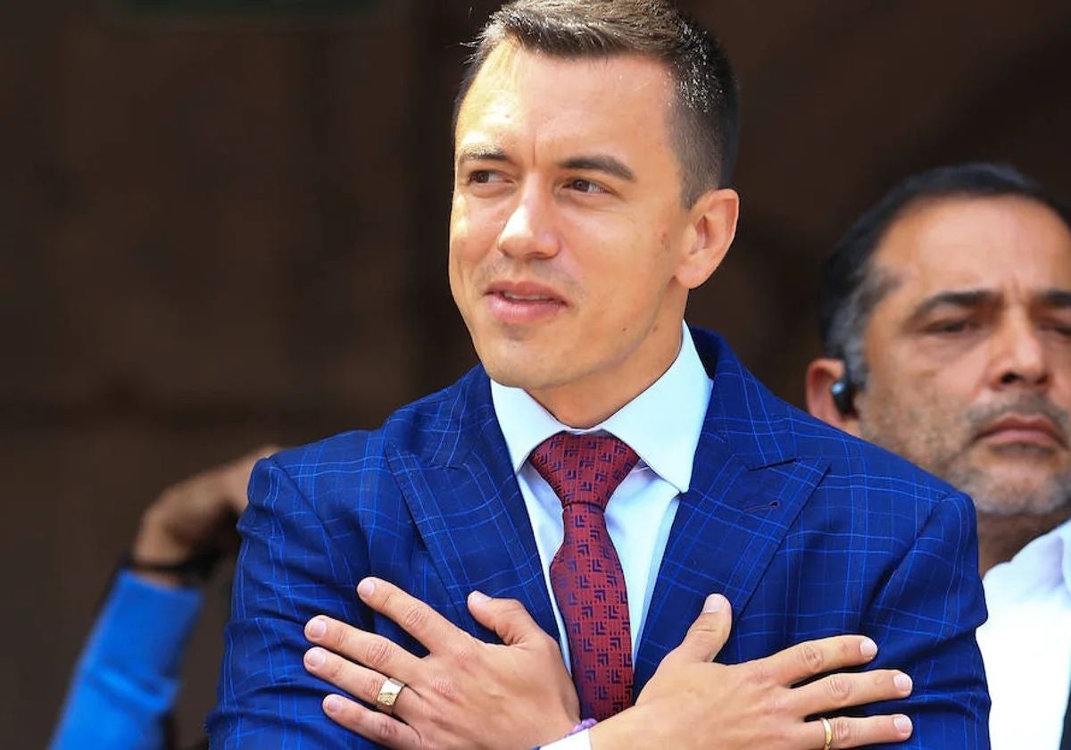El presidente de Ecuador, Daniel Noboa